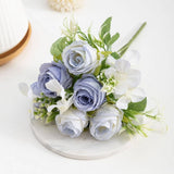 NEW FAUX ELSA ROSE BOUQUET FOR HOME DECOR_CWMM6583