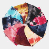 OUTDOOR WARM CURLED EDGE TIE DYE KNITTED HAT_CWAH1593