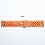 Womens Obi Braided With Large Round Buckle