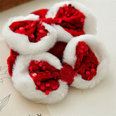 CHRISTMAS RED SEQUIN BOW HAIRBAND_CWAHA2431
