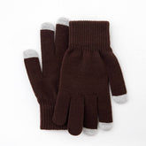 KNITTED TOUCHSCREEN GLOVES FOR WARM WINTER_CWAG0150