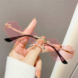 STYLISH HEART MOSAIC SUNGLASSES WITH COLORFUL_CWASG0345