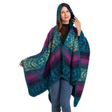 Vintage Jacquard Warm Scarf Slit Hooded Cape_Cwasc2268
