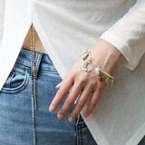 FASHION PENDANT NECKLACE BRACELET COMBINATION_CWAJE2837