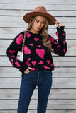 Valentines Day Matching Heart Jacquard Sweater