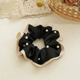 BEADED LARGE INTESTINE HAIR RING SCRUNCHIES_CWAHA2881
