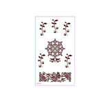 REALISTIC BROWN HENNA TATTOO STICKERS WATERPROOF_CWMM8347