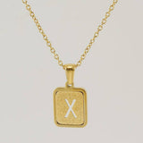FASHION 26LETTER STAINLESS STEEL PENDANT NECKLACE_CWAJE0678
