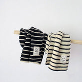 KIDS KNIT SCARF WITH SMILEY TAG WARM WINTER _CWASC2103