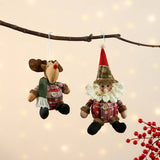 CHRISTMAS PLAID FABRIC DOLL PENDANT_CWMM1922