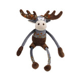 EMBROIDERED VINE FLOWER DEER PLUSH DOLL TOY_CWMM6049