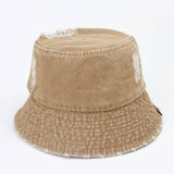 2024 NEW STYLE WASHED BUCKET HAT WITH HOLES_CWAH1125