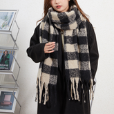 Wome Warm Small Check Ac Scarfsweet Style_Cwasc2695