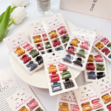6PCS CANDY COLOR MINI HAIR CLAWS CUTE BANG CLIPS_CWAHA0727