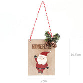 Wooden Christmas Photo Card Clip Tree Ornament_Cwmm9752