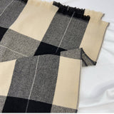 Vintage Plaid Scarf Long Faux Cashmere Wrap_Cwasc1475