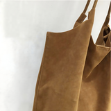 Vintage Faux Suede Tote?Soft &Spacious Shoulder Bag_Cwab4107