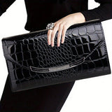 2024 NEW LARGE CAPACITY CROCODILE PATTERN CLUTCH_CWAB2621