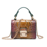 FASHION MULTICOLOR CROCODILE CROSSBODY BAG_CWAB2597