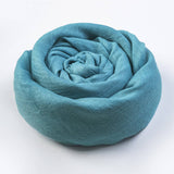 SOLID COTTON LINEN SCARF FOR WOMEN SUMMER SUN PROT_CWASC1451