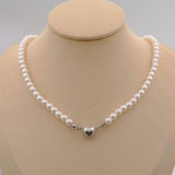 TEMPERAMENT PEARL HEART SHAPE MAGNETIC NECKLACE_CWAJE1688