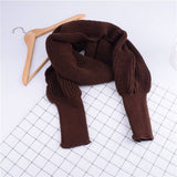 KNITTED SLEEVE SCARF SHAWL FOR MEN WOMEN WINTER_CWASC1538