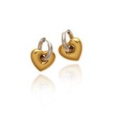CONTRAST COLOR METAL HEART CLIP EARRINGS_CWMM5721