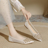 LIGHT RHINESTONE POINTED TOE FLATS_CWSHS0705