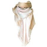 RAINBOW PLAID SCARF TRIANGLE WINTER SHAWL_CWASC0116