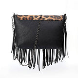 Cwab4565_Leopard Print Tassel Chain Shoulder Bag