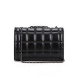 Black Clutch Chain Crossbody Shoulder Bag_Cuab0181