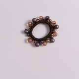 SWEET CUTE WRINKLED PEARL HAIR TIE SIMPLE NEW BAND_CWAHA6777