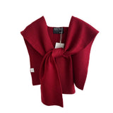 Cwasc2383_Knitted Shawl Knotted Shirt Women'S Scarf