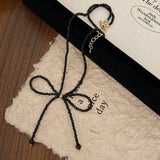 Versatile And High-End Sweet Style Bow Necklace