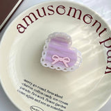 ELEGANT BOW ACETATE CLAW CUTE HOLLOW HEART CLIP_CWAHA5910