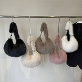 Winter Handbag Plush Shoulder Dumpling Bag_Cwab3970