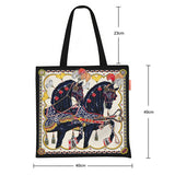 HEART SADDLE CANVAS TOTE BAG FOR WOMEN_CWAB5129