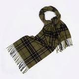 100% WOOL PLAID SCARF UNISEX WARM WINTER WRAP_CWASC2346