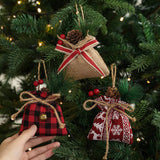 CHRISTMAS LUCKY BAG BURLAP TREE HANGING DECOR_CWMM9781