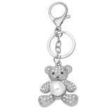 CUTE CREATIVE DIAMOND STUDDED TEDDY BEAR KEYCHAIN_CWAJE0954