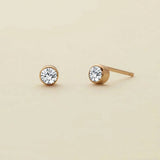 DECEMBER SIMPLE COLORED ZIRCONIA EARRINGS_CWMM5729