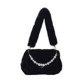 FLUFFY PEARL CHAIN SHOULDER BAG WOMEN_CUAB00591