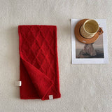 RETRO KNIT SCARF WOOL BLEND REVERSIBLE WRAP_CWASC2355