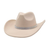 MEN WOMEN WOOL BLEND COWBOY FEDORA HAT WESTERN_CWAH04375