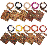 SILICONE BEAD KEYCHAIN CORK CARD WALLET WITH PRINT_CWAB4951