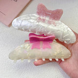 COLORBLOCK BOW ACETATE HAIR CLAW SWEET CHIC CLIP_CWAHA1341
