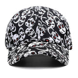 SKULL PRINT BASEBALL CAP SUN HAT UNISEX_CWAH0994