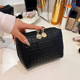 PORTABLE WOVEN PATTERN HIGH END COSMETIC BAG_CWAB4402