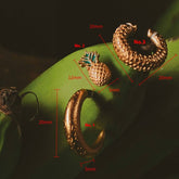 Trendy Hoop Stud Earrings Women Indie Style