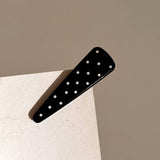 Polkadot Triangle Bangclip Women Duckbillbarrette_Cwaha07786